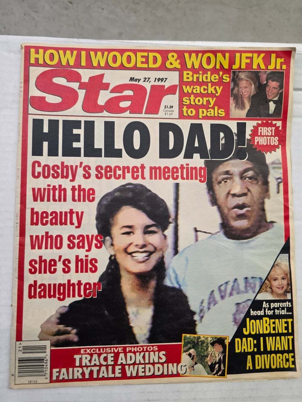 Star Newspaper May 27 1997 Cosby JFK Jr. JonBenet Trace Adkins